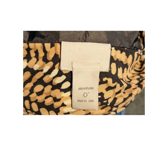 ✨Renaissance Petite Abstract Print Zip Jacket PS Brown Black Preowned - Picture 5 of 6